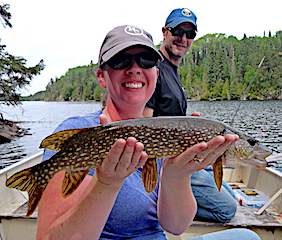Terrific Northern Pike Fishing at Fireside Lodge in Canada by Laura and Geoff